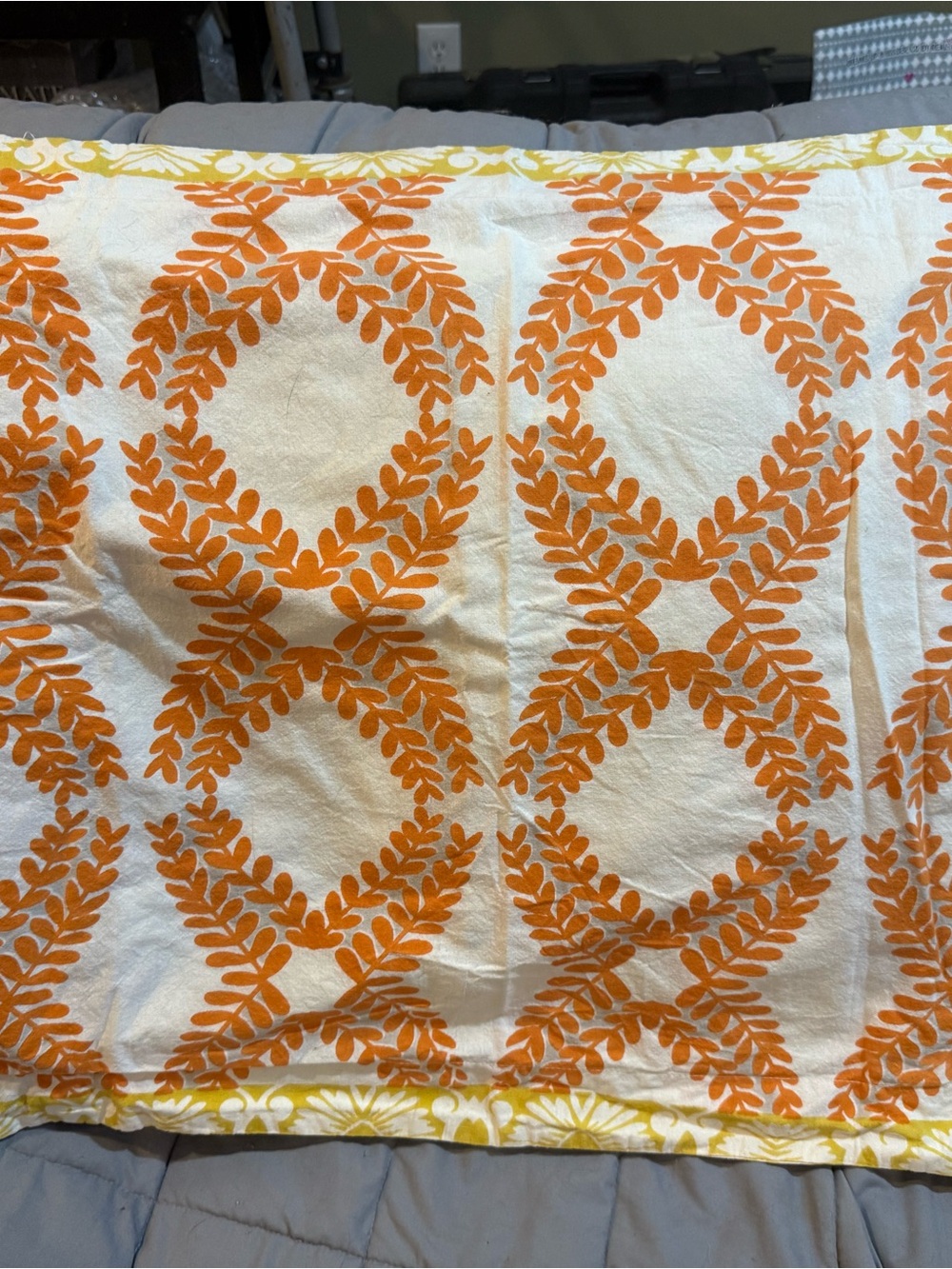 Orange Leaf Pattern pillow shams Urban Outfitters … Magical Thinking is brand